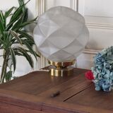 Table lamp globe XXL art deco origami