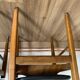 Series of 4 wooden & imitation leather chairs