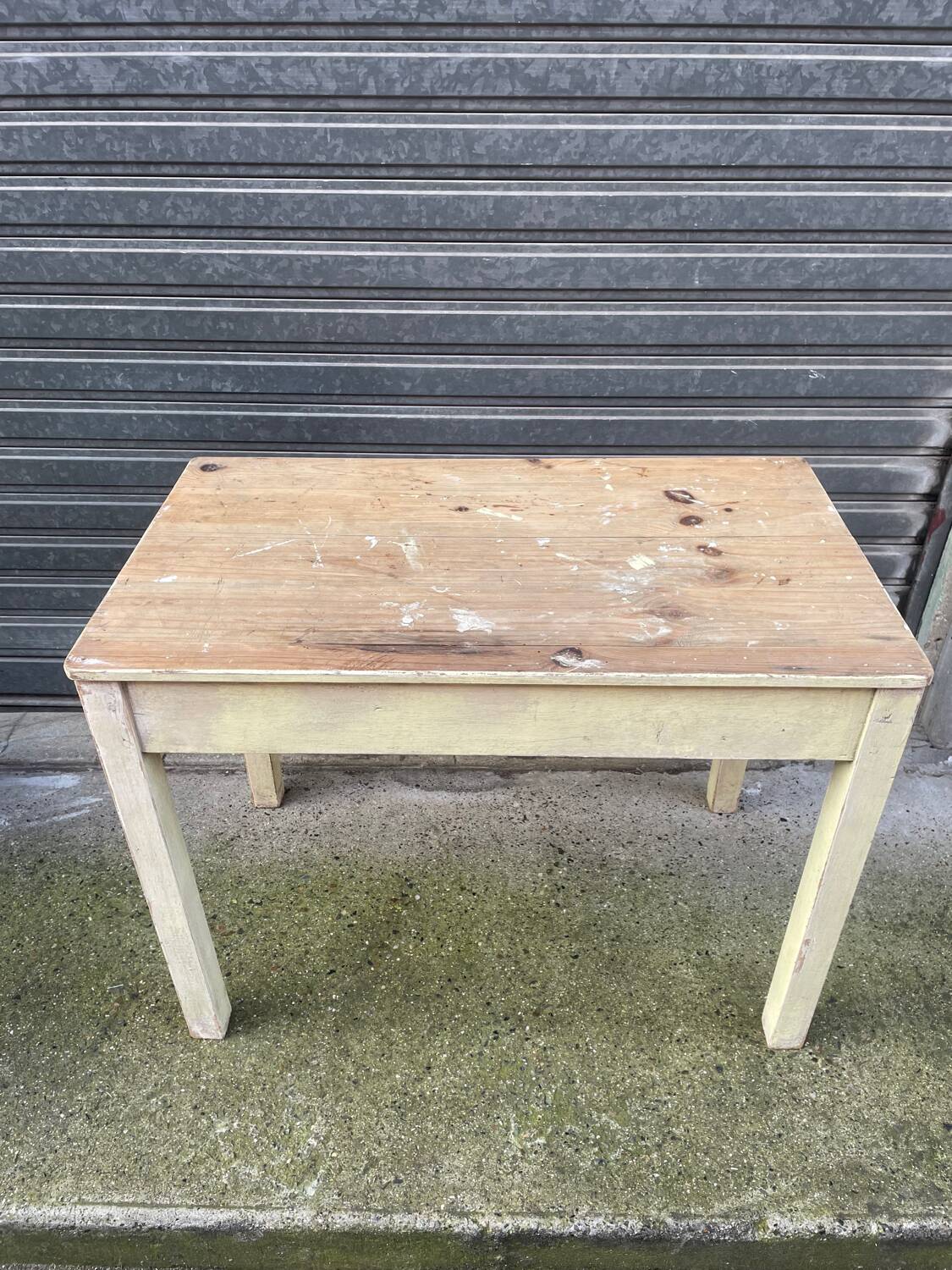 Vintage 1900 pine table – Kitchen or Office. Beautiful patina.
