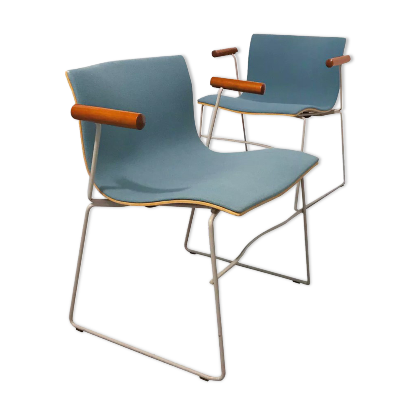 Paire de fauteuils Massimo et Lella Vignelli pour Knoll