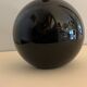 Art deco lamp foot in black opaline