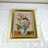 Retro/vintage wooden frame with canvas