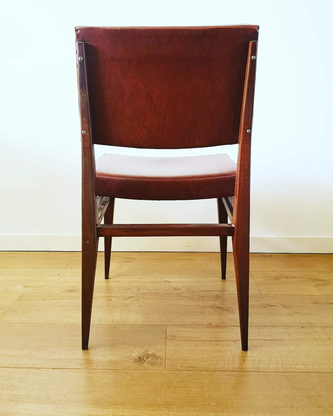 Set of 4 vintage skai chairs