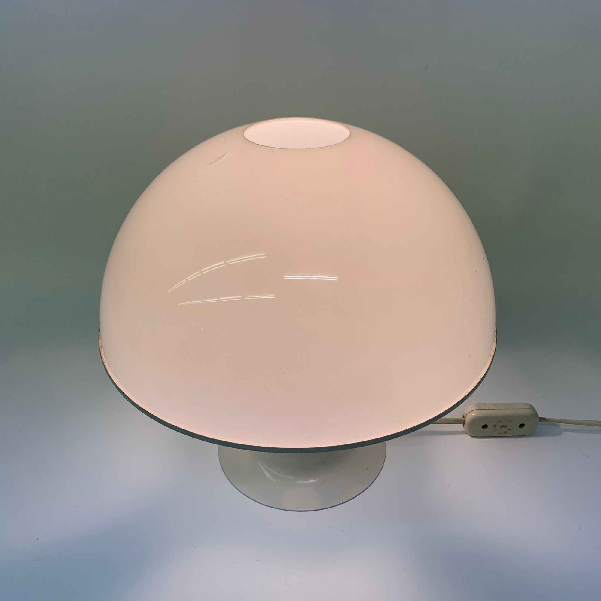 Mid-century design mushroom table lamp Dijkstra holland , 1970's