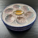 Set of 4 oyster plates
