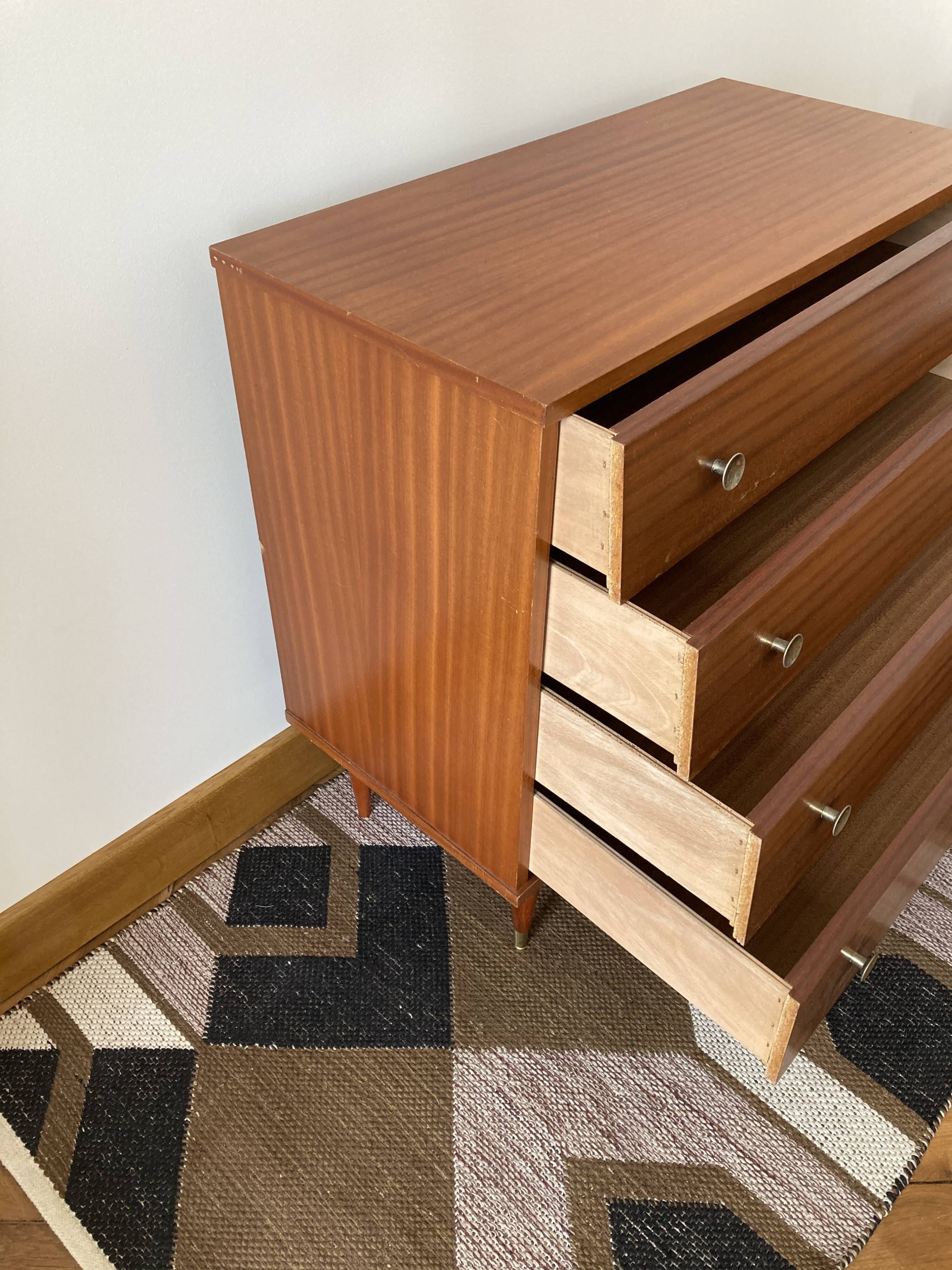 Chest of drawers feet pencils