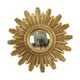 Small Sun Mirror Sunburst Mirror Gold Convex 24cm