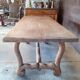 Rustic oak table.