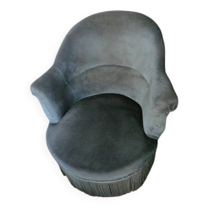 fauteuil crapaud, velours