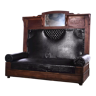 Leatherette sofa