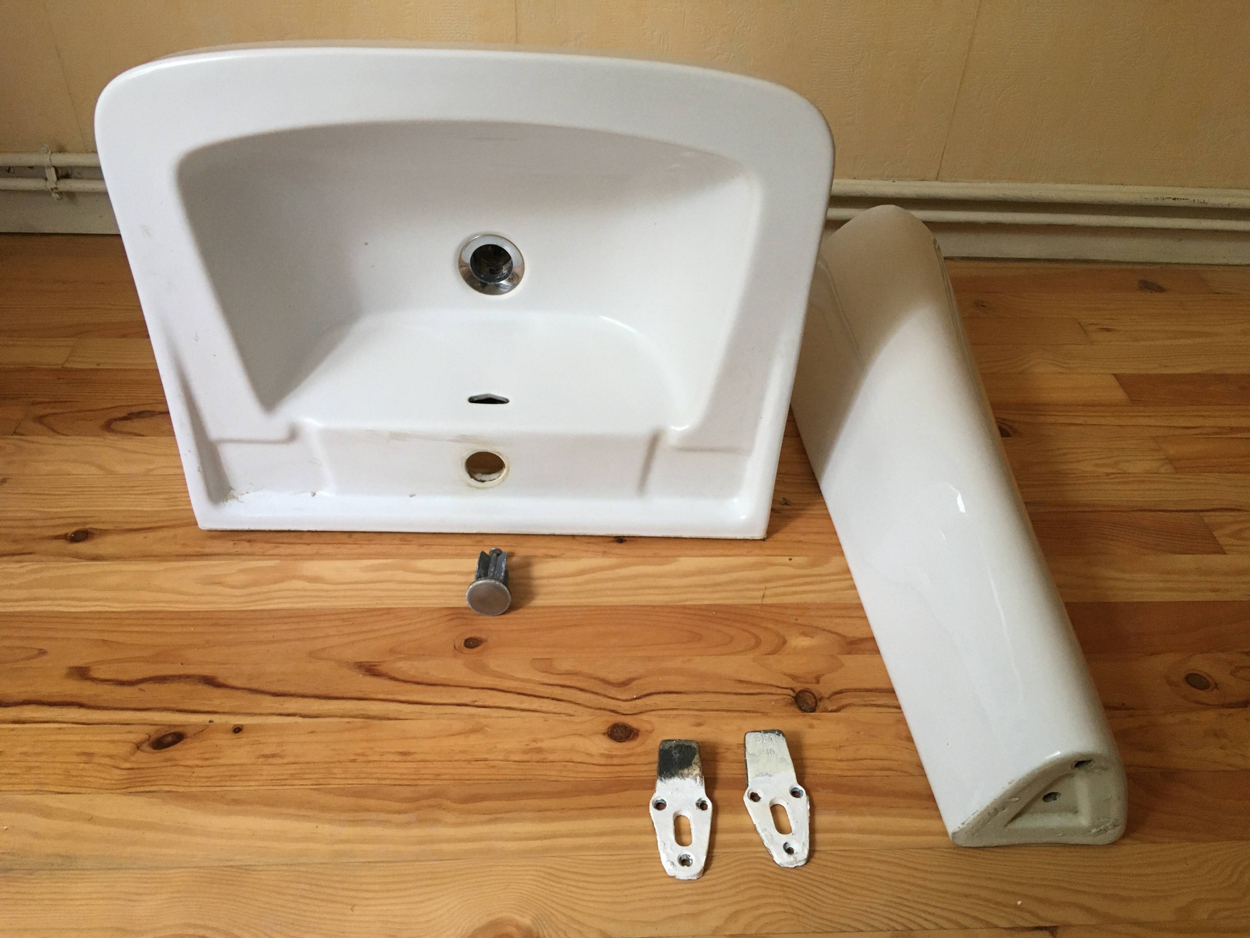 Lavabo sur pied porcelaine