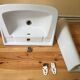 Lavabo sur pied porcelaine