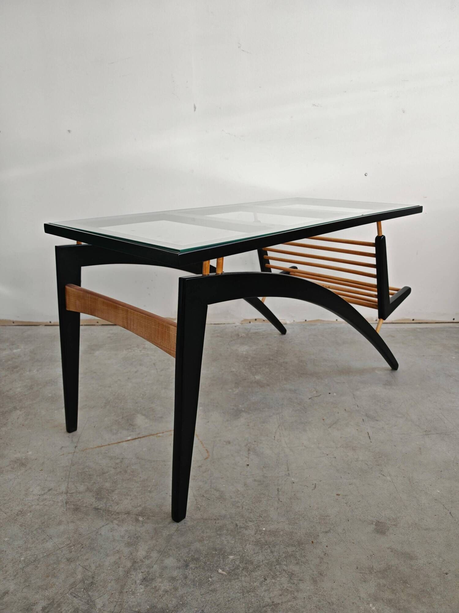 Mid Century Modern Gazelle coffee table in pear wood from the 1960s.