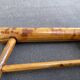 Étagère murale vintage bambou tigre années 70