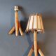 Pair of bamboo and rattan wall lights 1960/1970.