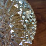 Prisma round ceiling lamp/wall lamp in vintage glossy glass