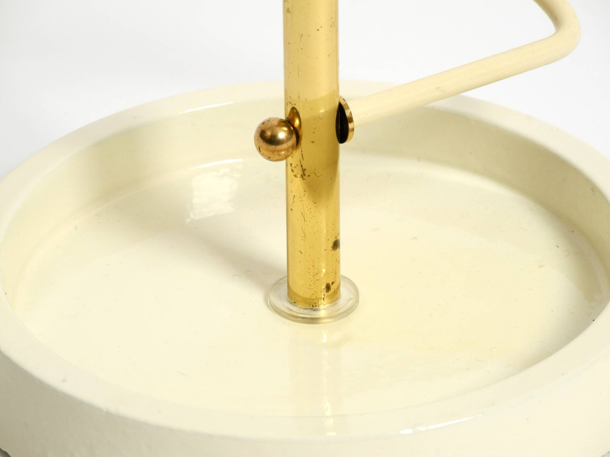 Extraordinary rare Mid Century Modern umbrella stand in string helix design