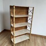 Rattan bookcase shelf
