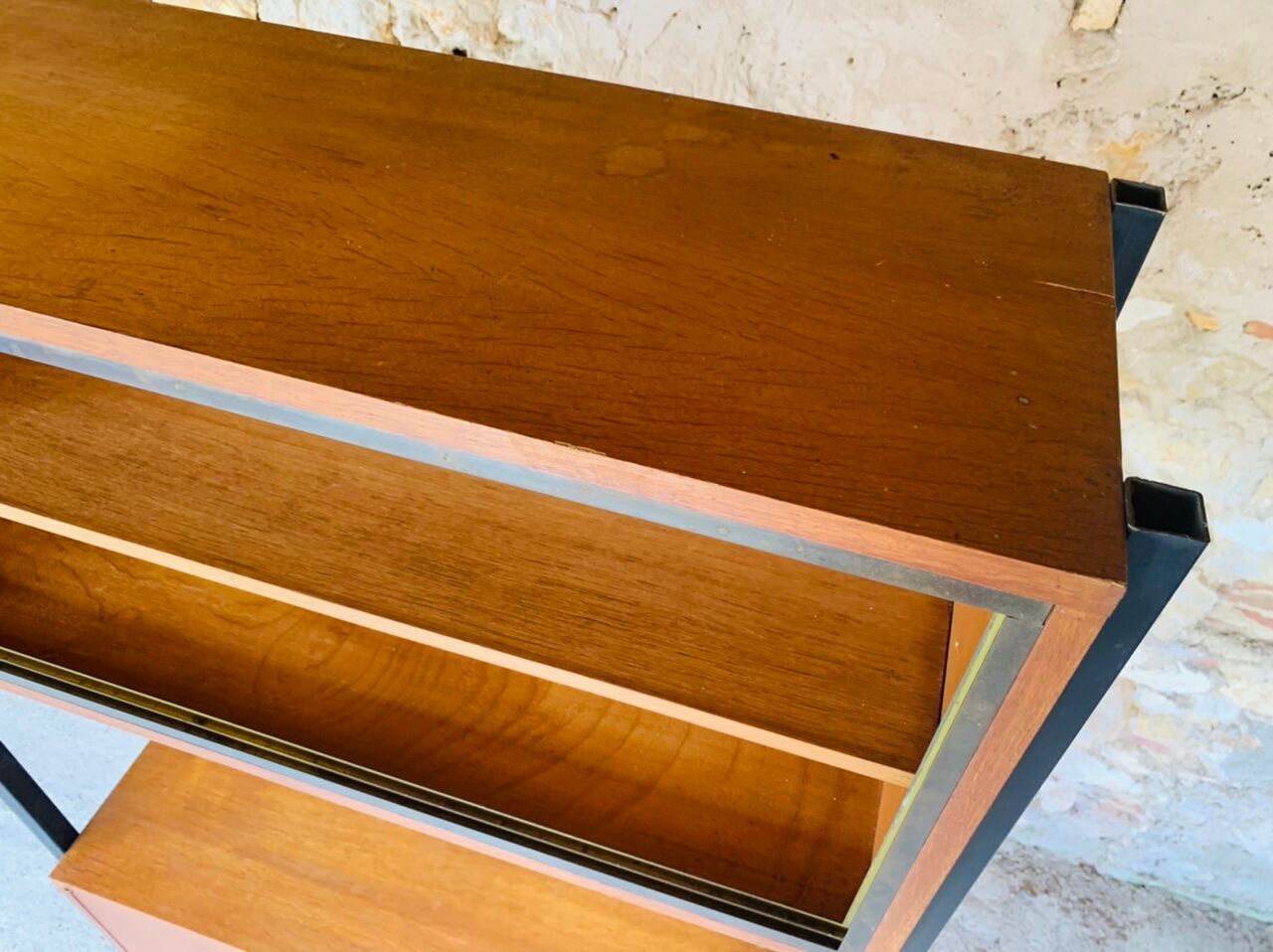 Vintage 2-compartment wall unit, 1960