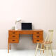 Scandinavian modern antique desk with drawers