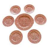 Service  Grindley of Stoke Royal Tudor Velvet en faïence Rose Anglais