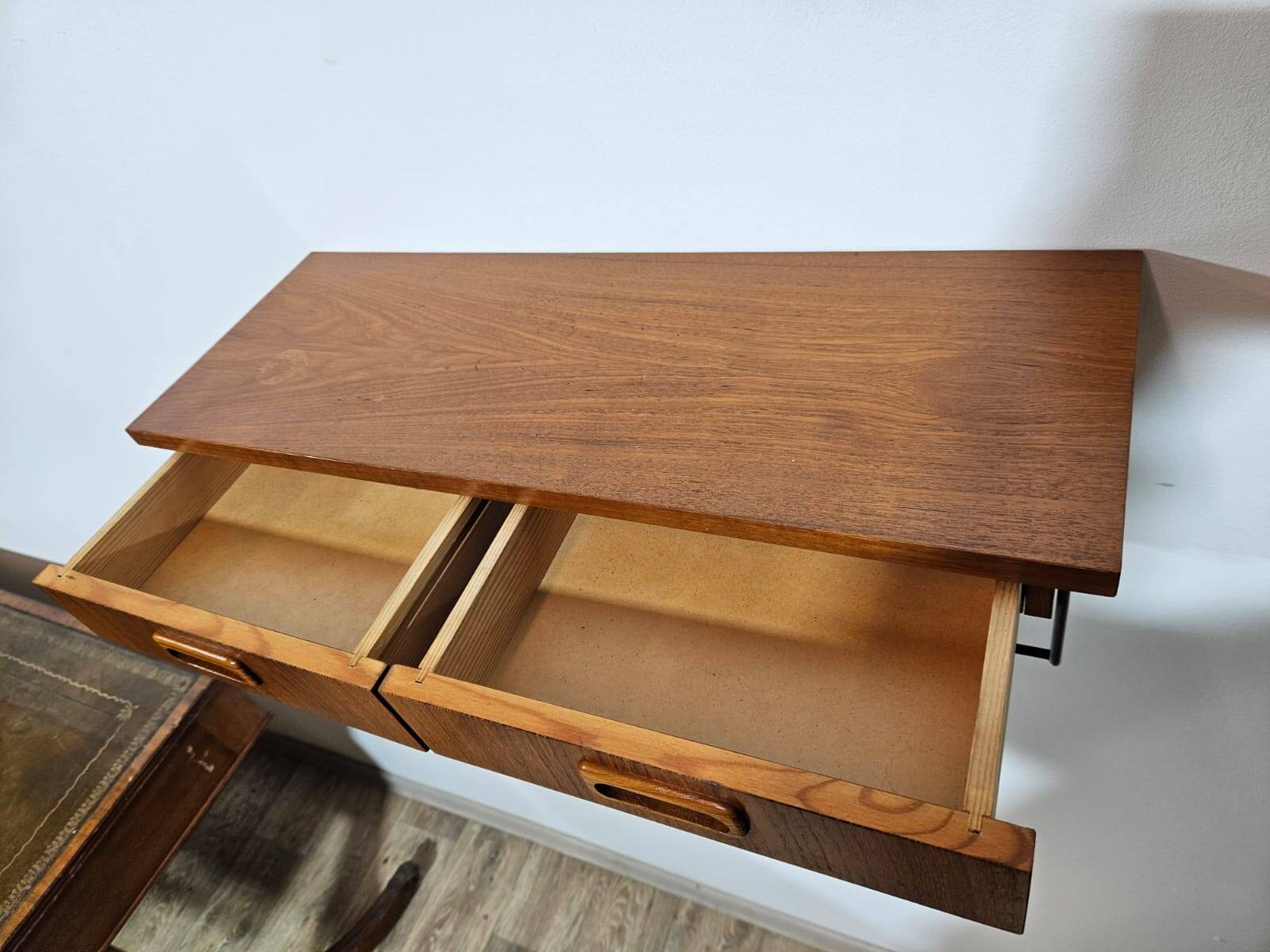 Console table, TEAK shelf, 1960s.