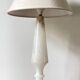 Vintage geometric alabaster stone lamp