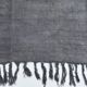 Tapis Kilim vintage 5x7 nuances de gris, 156x231 cm