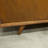 1950s Parisian wardrobe with mirror, 135 x 19 cm