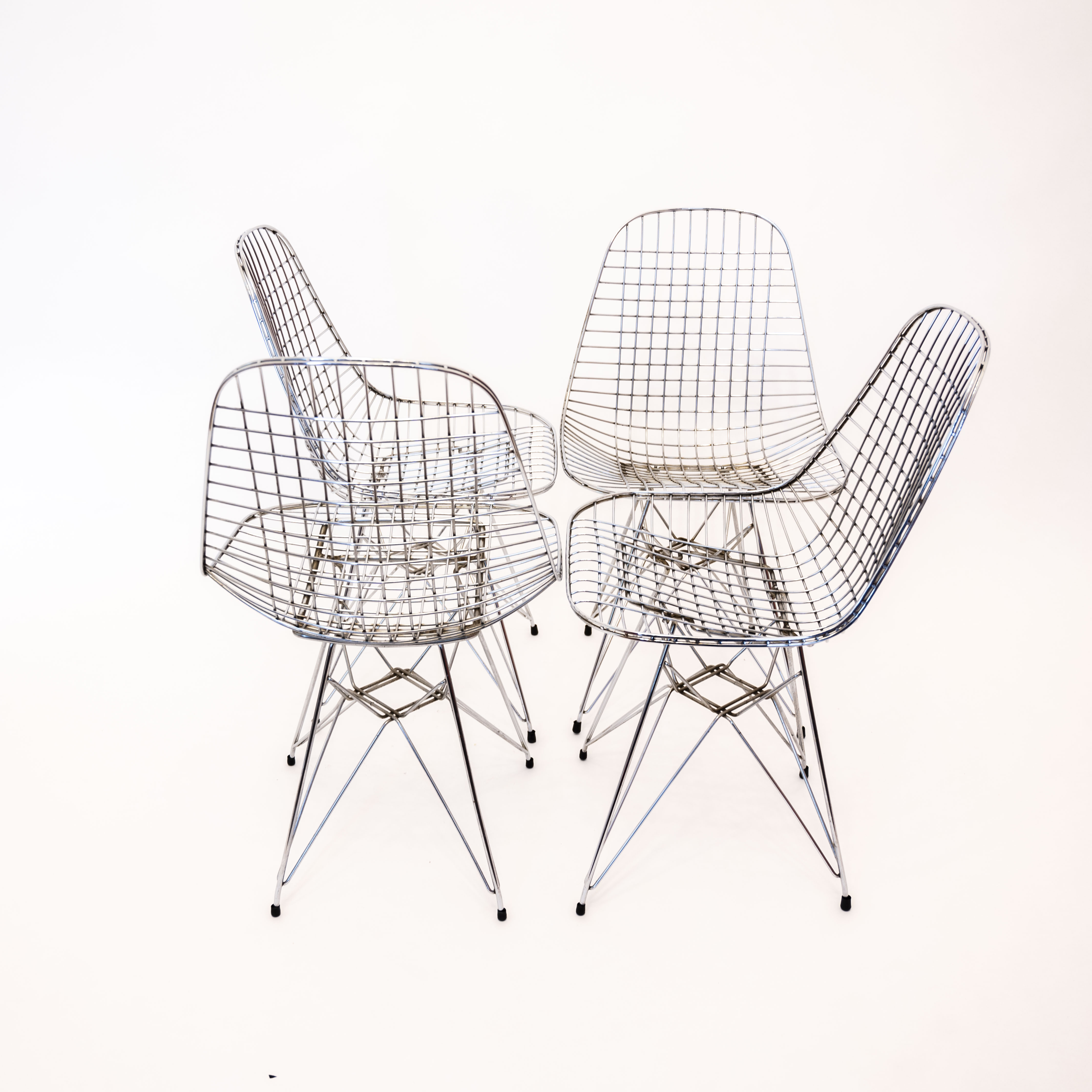Set of 4 DKR chairs by Charles & Ray Eames for Herman Miller, year 50