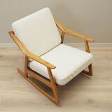 Fauteuil à bascule en chêne, design danois, années 1960, designer : H. Brockmann Petersen, p