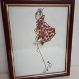 Framed drawing
