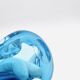 Murano Glass Pocket Vase Flavio Poli Sommerso Blue Aquamarine