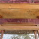 Former double office desk wood chene solid chevillee
