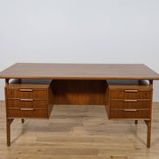 Bureau indépendant en teck modèle 75 de Omann Jun, Danemark, années 1950.