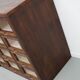 Vintage Dutch Oak Haberdashery Shop Cabinet / Vitrine, 1950s