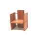 3x Fauteuil brutaliste moderniste très rare conçu par l'architecte Fritz Zeige