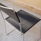 Black vintage scoubidou chair