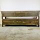 Antique painted wooden valve bench