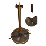 2 gold metal chandeliers