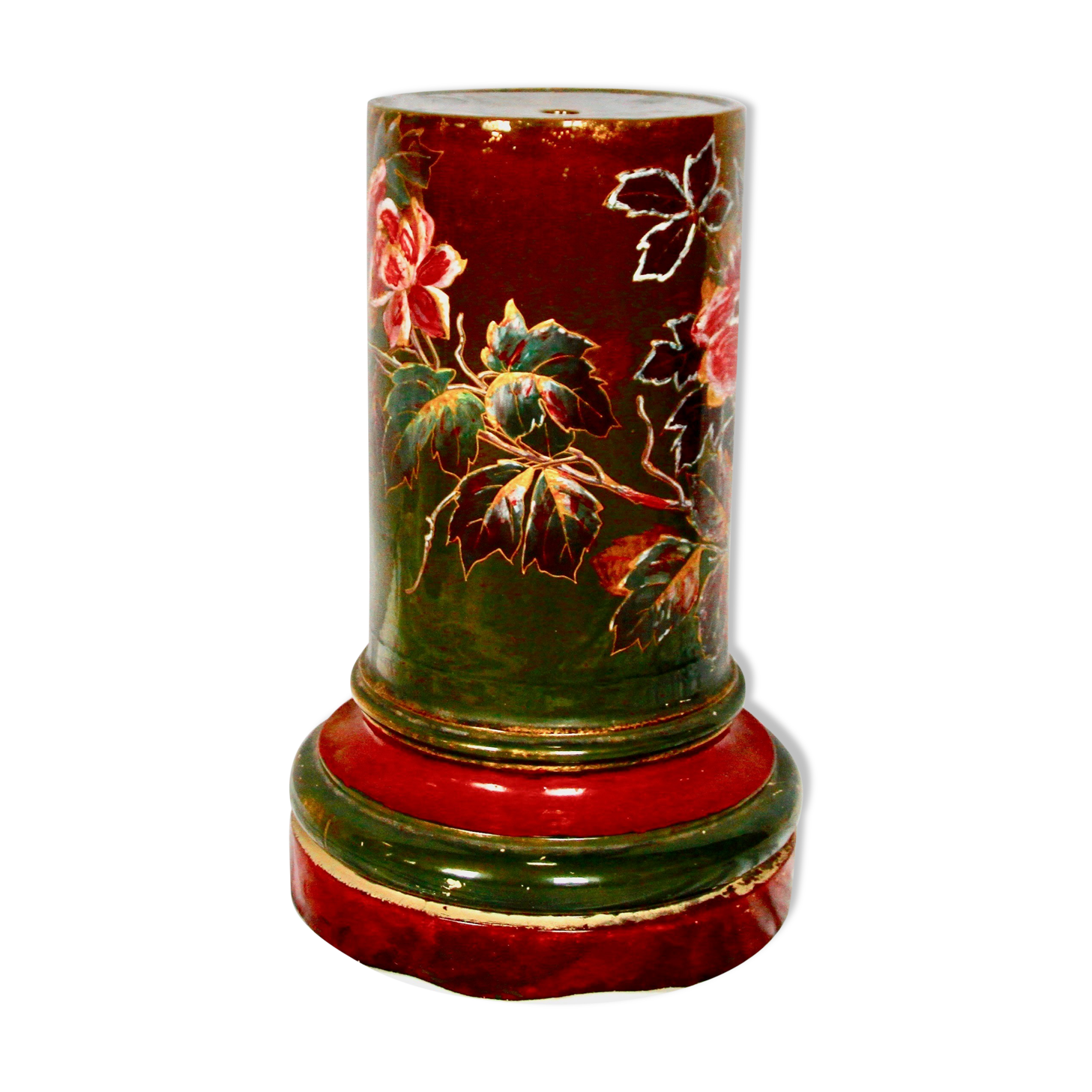 Truncated column / glazed terracotta harness, 20th century