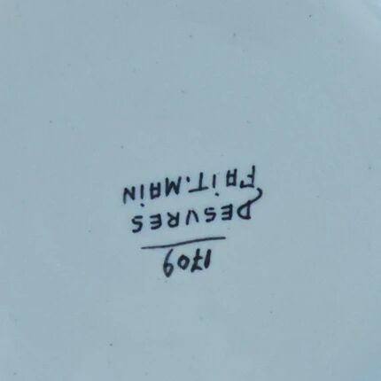 Desvres earthenware plate - Model 1709