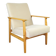 Classic armchair Vintage 70s beige - Jade series
