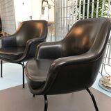 Pair of Olli Mannermaa Armchairs by Cassina, Italy, 1960s