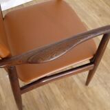 Danish armchair in Rio rosewood by Erik Buch