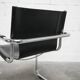 Bauhaus 1970s cantilever armchair in black leather
