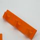 Set of tea towel hooks, vintage, kitchen, orange plastic