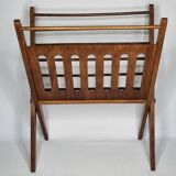 Folding wooden magazine rack by Cees Braakman for Pastoe, 1960s
