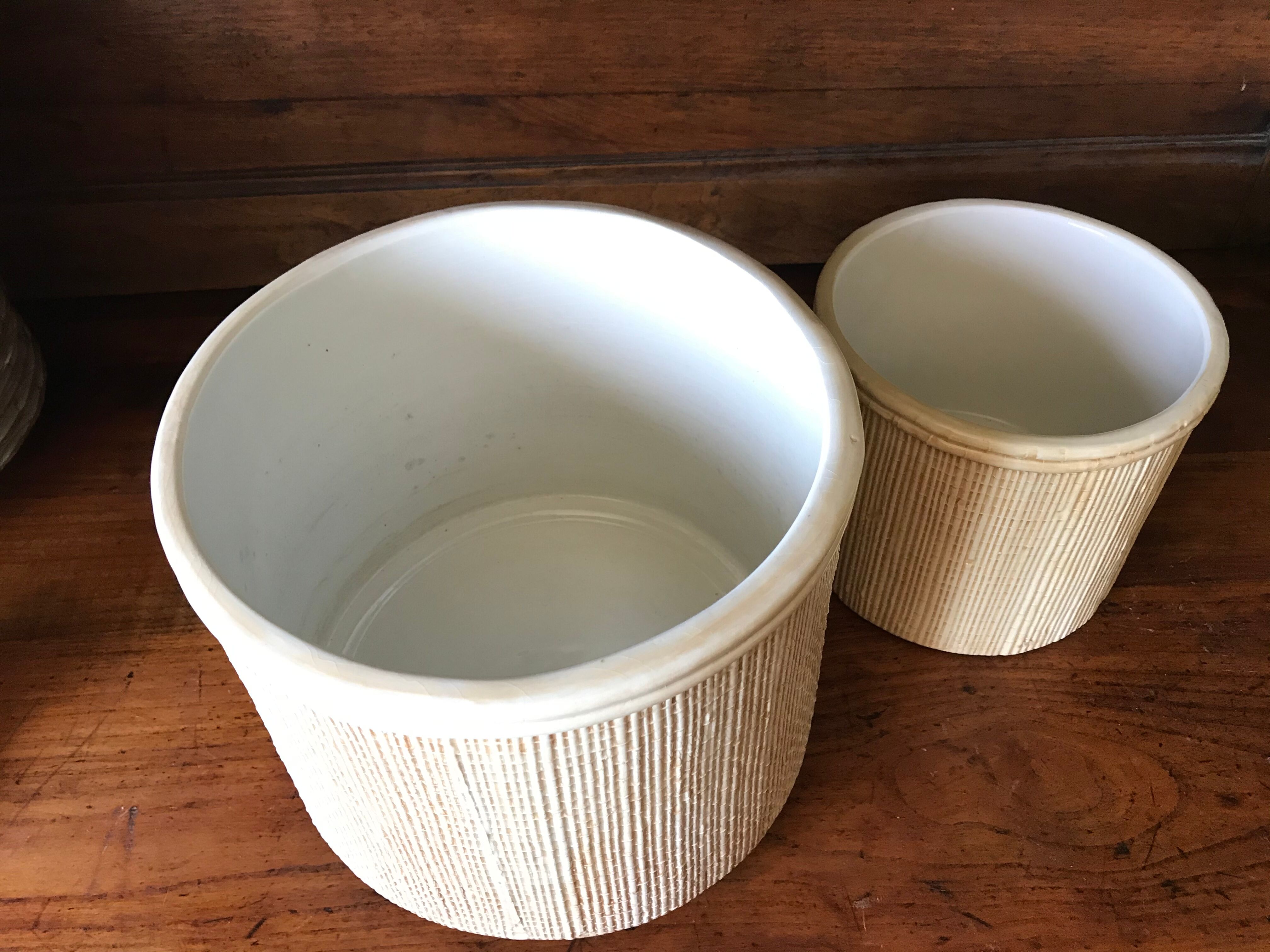 Cache-pots en céramique vintage