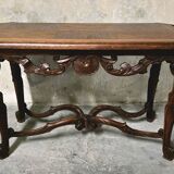 Oak side table – Louis XV style – late 19th century